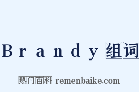Brandy组词是什么意思的图片